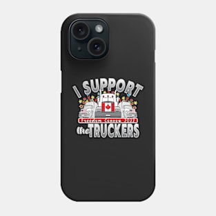 STAND FOR TRUCKERS - CONVOY FOR FREEDOM - FREEDOM CONVOY 2022 - GRAY GRADIENT Phone Case