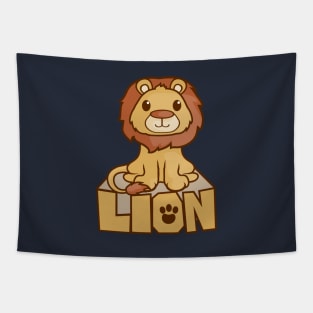 cute lion Tapestry