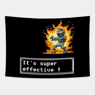 Its Super Effective on Zombies Tapestry