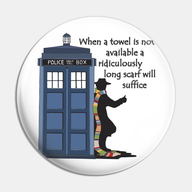 the Hitchhiking Doctor Pin by DMBarnham