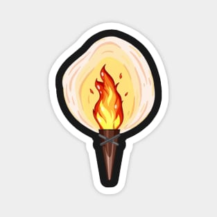 Bulb On Fire Magnet