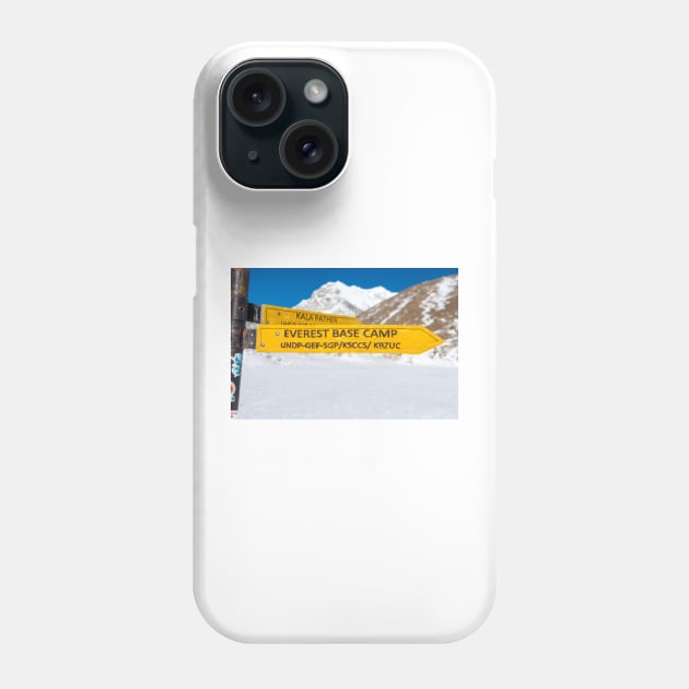 This way to base camp Phone Case by geoffshoults