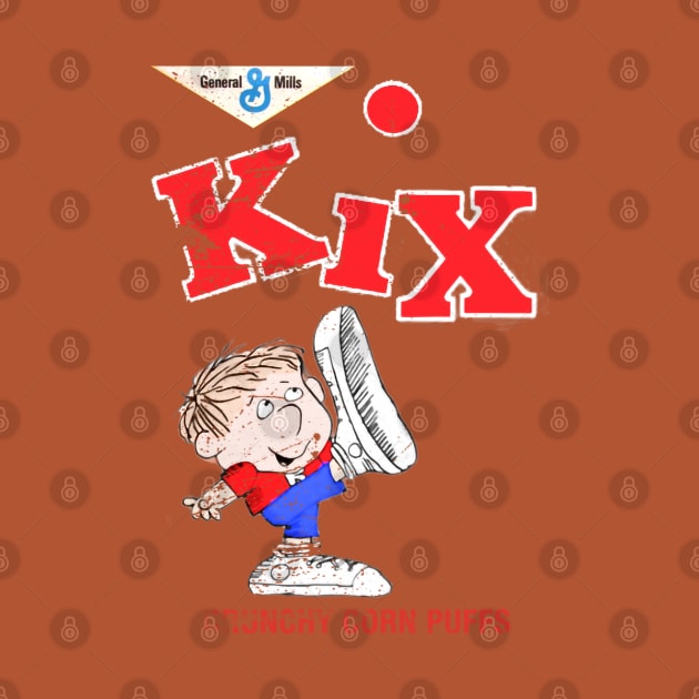 Distressed Vintage Style KiX - Kids love Kix for what Kix has got. Moms love Kix for what Kix has not by offsetvinylfilm