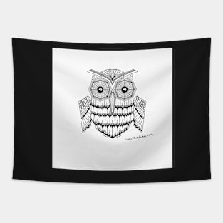 Abstract Owl Tapestry