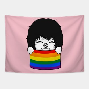 creepypasta pride chibi laughing jack Tapestry