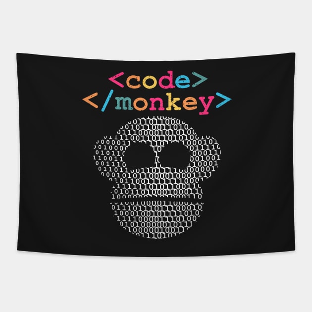 Code Monkey - Developer Syntax Tapestry by BraaiNinja