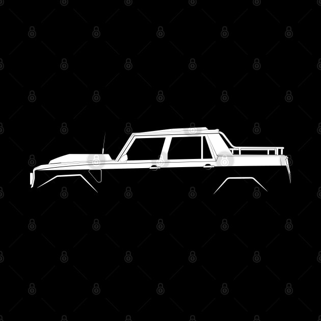 Lamborghini LM002 Silhouette by Car-Silhouettes