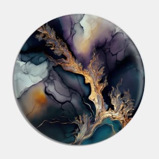 Wild Spirit - Abstract Alcohol Ink Resin Art Pin