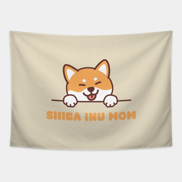 Shiba Inu Mom, Shiba inu mask, Shiba inu owner gift, gift for shiba owner, shiba inu mama, shiba inu gift T-Shirt Tapestry by crocozen