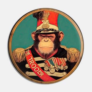 The Trooper Iron Maiden monkey Pin