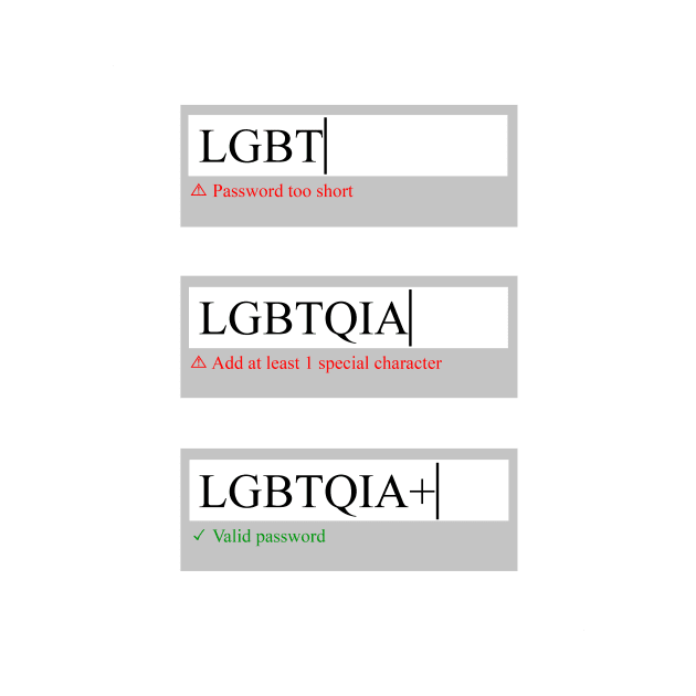 LGBTQIA+ password by Littlekata