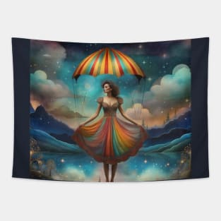 Whimsical Parachute Dress Tapestry