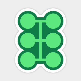 Multiple Man (Green Dots) Magnet