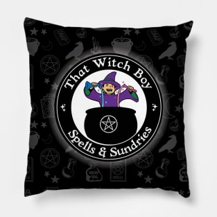 That Witch Boy Logo with Background Pillow