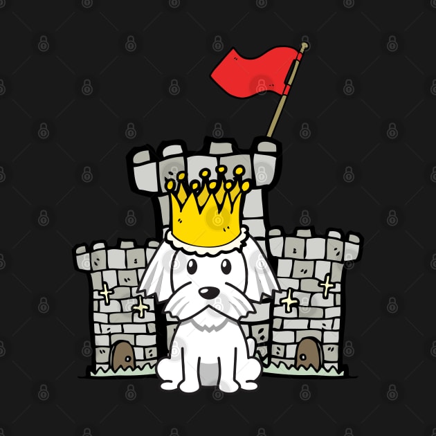 Cute white dog is king of the castle by Pet Station