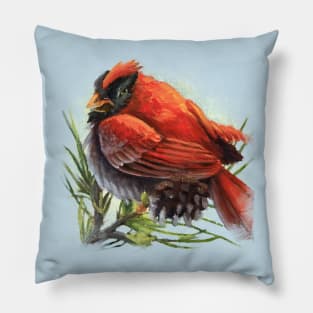 Cranky Cardinal Pillow