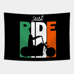 Just Ride Your Motorcycle, Ireland Colours Tapestry