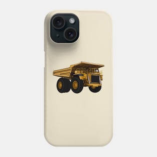 Haul truck cartoon illustration Phone Case