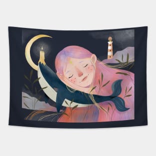 Girl and the Whale Tapestry