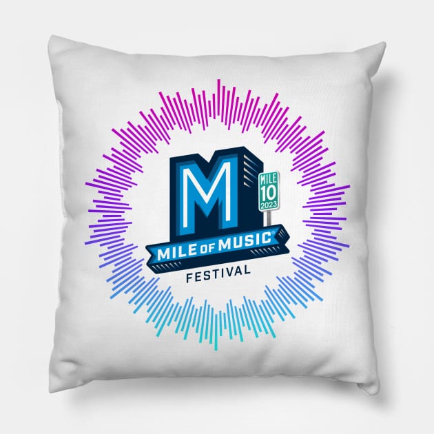 Mile of Music Festival Pillow by smkworld