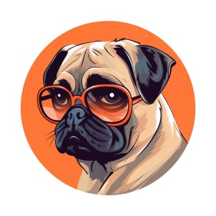 Cute Pug With Sunglasses T-Shirt