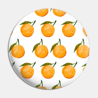 Orange Pattern Pin