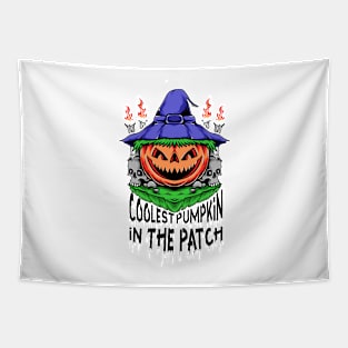 Coolest Pumpkin In The Patch - Coolest Halloween Tapestry