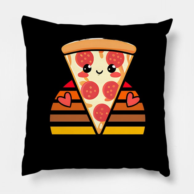 Pizza hearts Pillow by FromBerlinGift