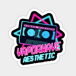 Vaporwave Aesthetic Style 80s Synthwave Retro Magnet