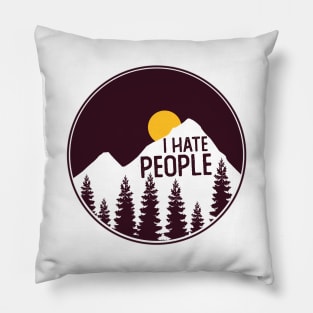 I hate people Pillow