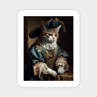 Victorian Cat Portrait 3 Magnet