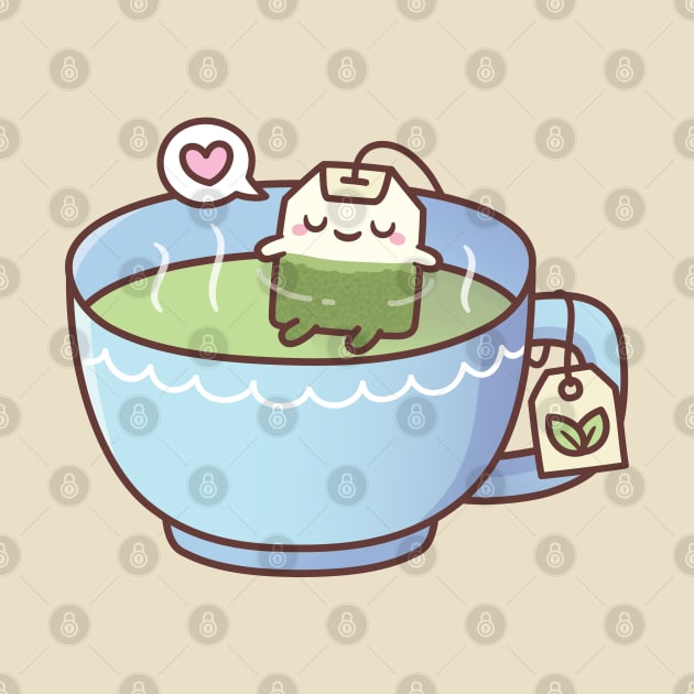 Cute Tea Bag Relaxing In A Tea Cup by rustydoodle