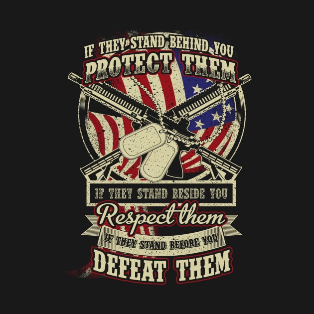 Respect for US soldiers T-Shirt military by LutzDEsign