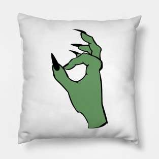 Witch Hand Halloween Pillow