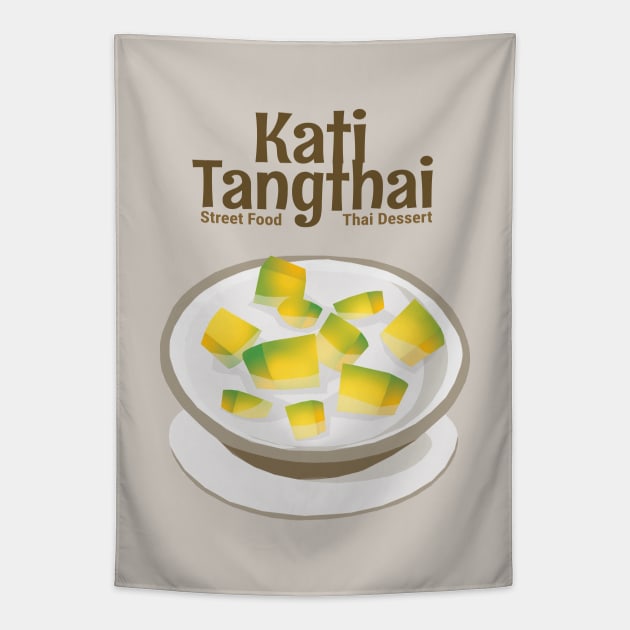 Street Food Thai Dessert Tapestry by KewaleeTee