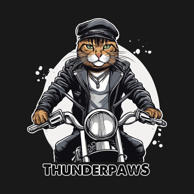 Thunderpaws Biker Cat by Kingrocker Clothing