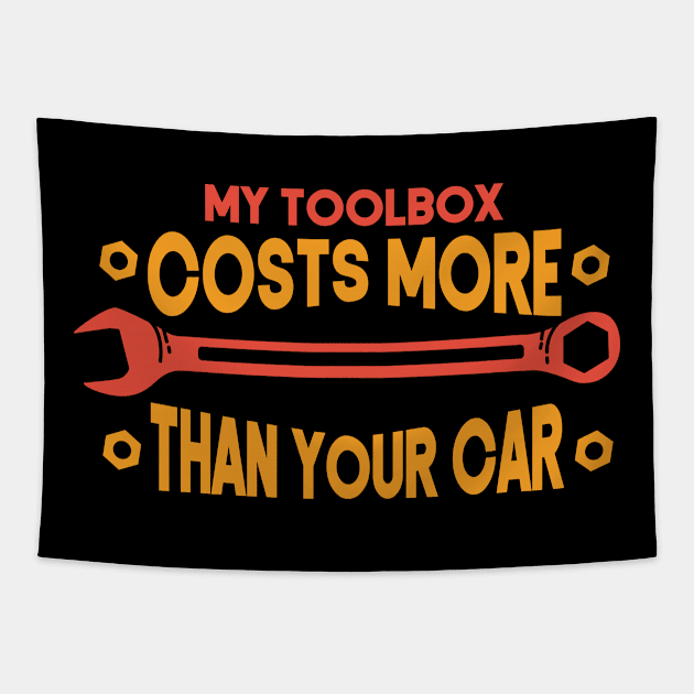 Auto mechanic Artwork Tapestry by dennex85