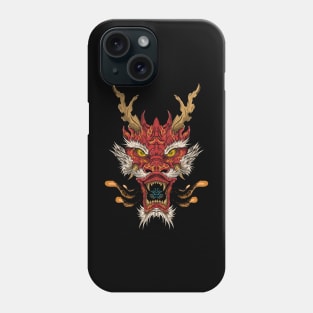 Chinese Red Legendary Oriental Japanese Fire Dragon Phone Case