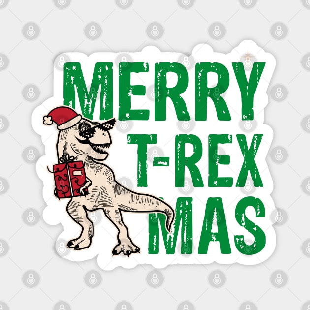 Merry Trexmas Magnet by Yurko_shop