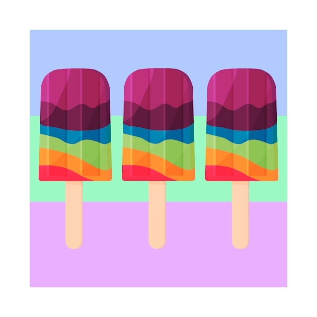 Summer Rainbow Popsicles by DIYitCREATEit