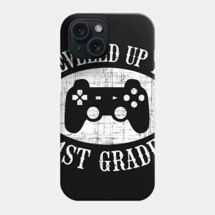 Leveled Up To 1st Grade Gamer Back To School First Day Boys Phone Case