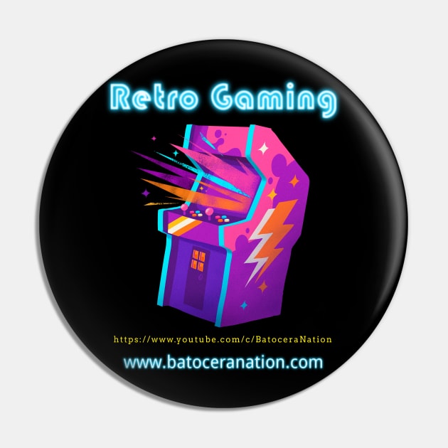 Retro Gamer Logo 17 Pin by Batocera Nation