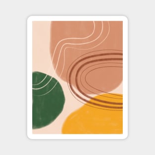 Abstract Bohemian Shapes 19 Magnet