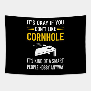 Smart People Hobby Cornhole Tapestry