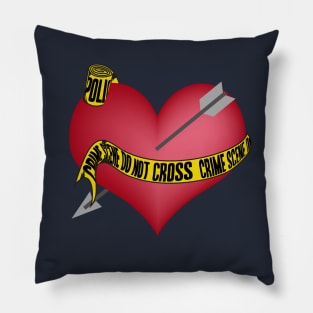 Crime Scene Heart Pillow