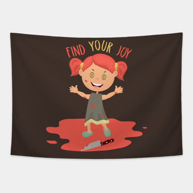 Find Your Joy Tapestry by nonbeenarydesigns