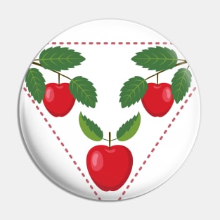 Cute Apple Stamp Pin