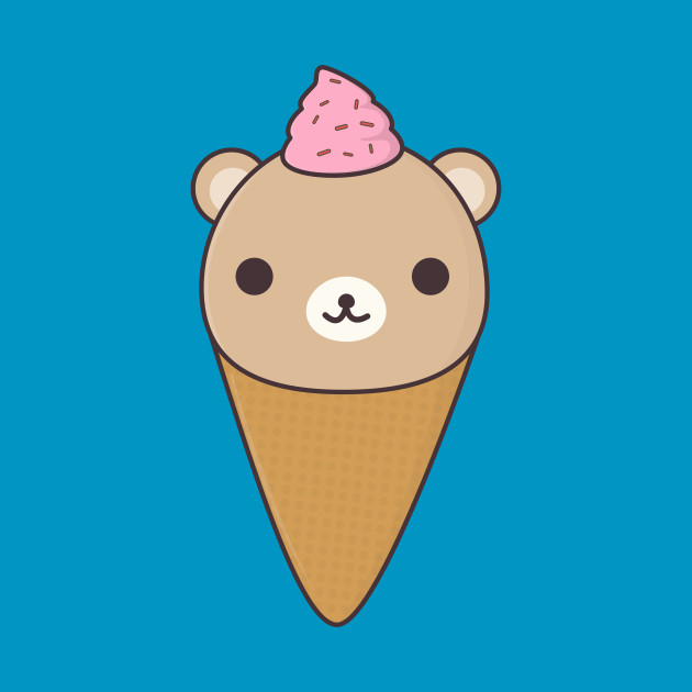 kawaii ice cream bear bear t shirt teepublic