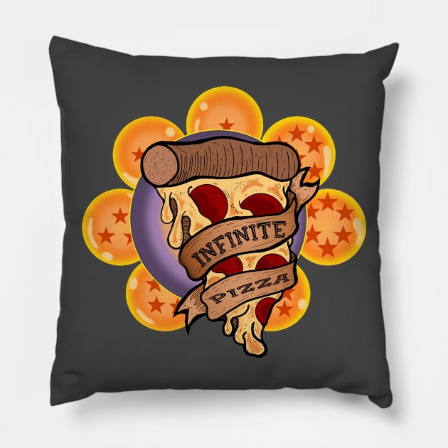 Infinite pizza Pillow by Sunwutreasurex5