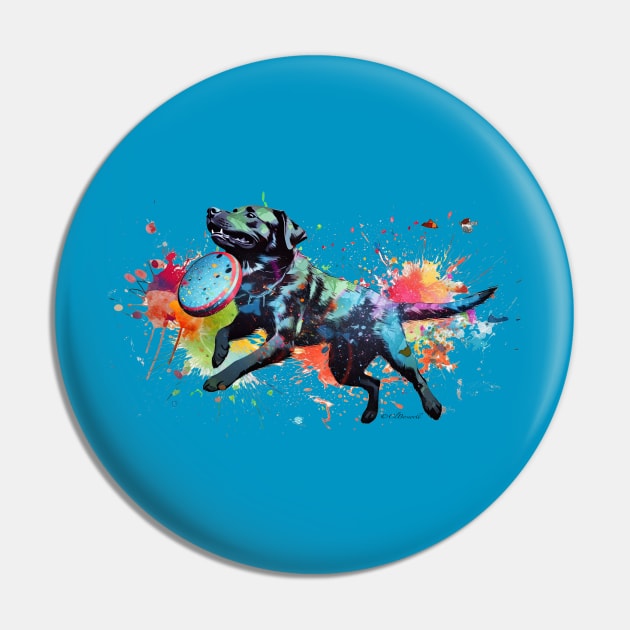 Frisbee Dog Pin by Urban Archeology Shop Gallery